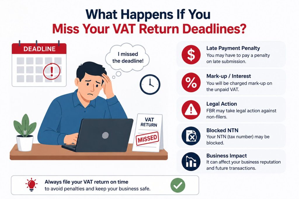 What happens if I miss my VAT return Deadlines?